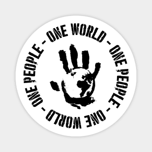 Flag Smashers - One World One People Magnet